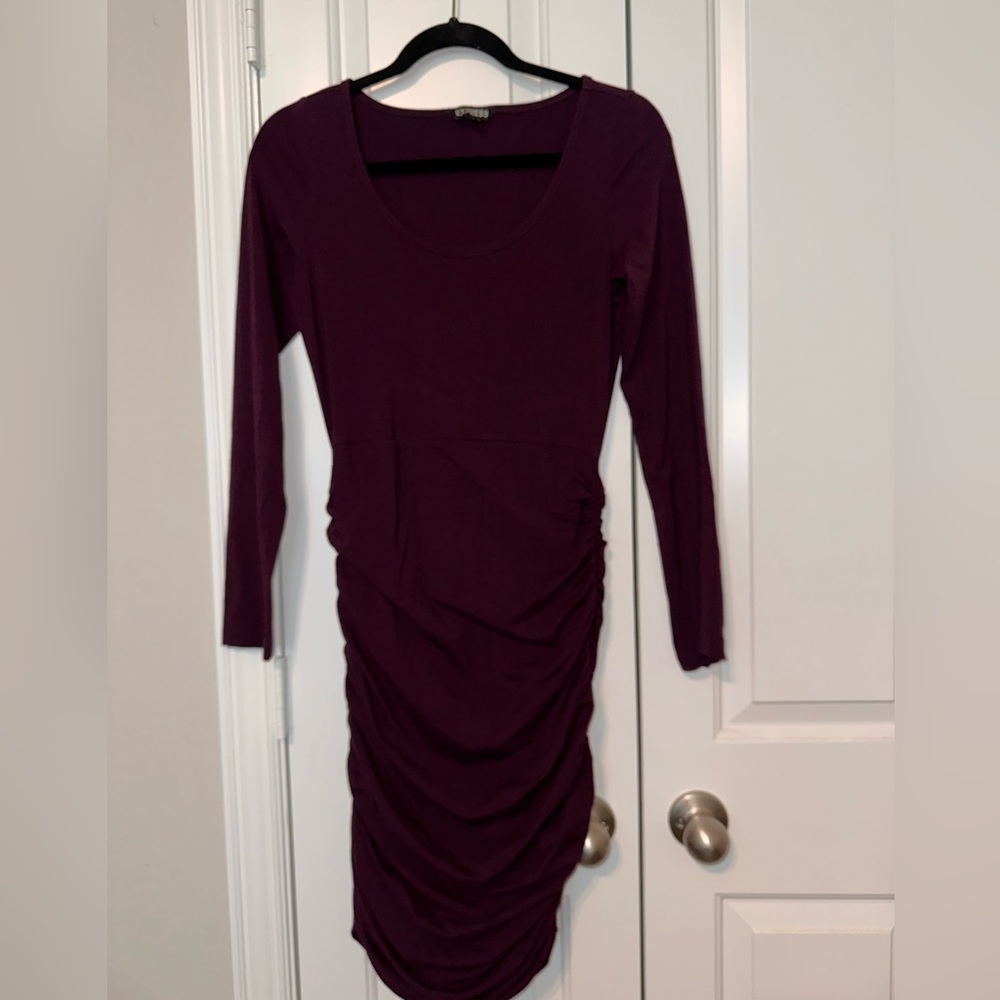 EXPRESS Ruched Sweater Dress